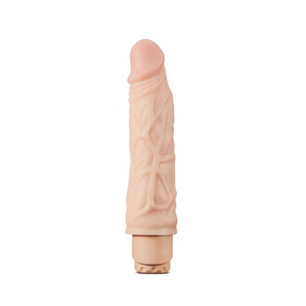 Dr. Skin Cock Vibe 10 Realistic 8.5 in. Vibrating Dildo Beige - Image 2