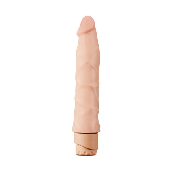 Dr. Skin Cock Vibe 1 Realistic 9 in. Vibrating Dildo Beige - Image 2