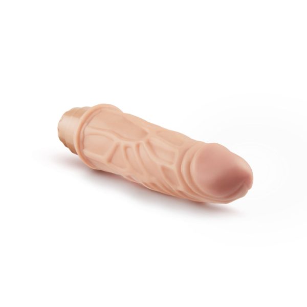 Dr. Skin Cock Vibe 3 Realistic 7.25 in. Vibrating Dildo Beige - Image 5