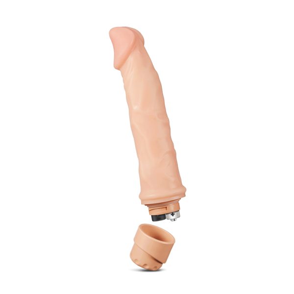 Dr. Skin Cock Vibe 6 Realistic 8.75 in. Vibrating Dildo Beige - Image 4