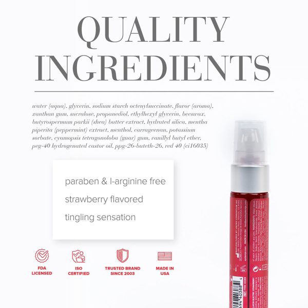 JO Nipple Titillator Arousal Gel Strawberry 1 oz. - Image 2