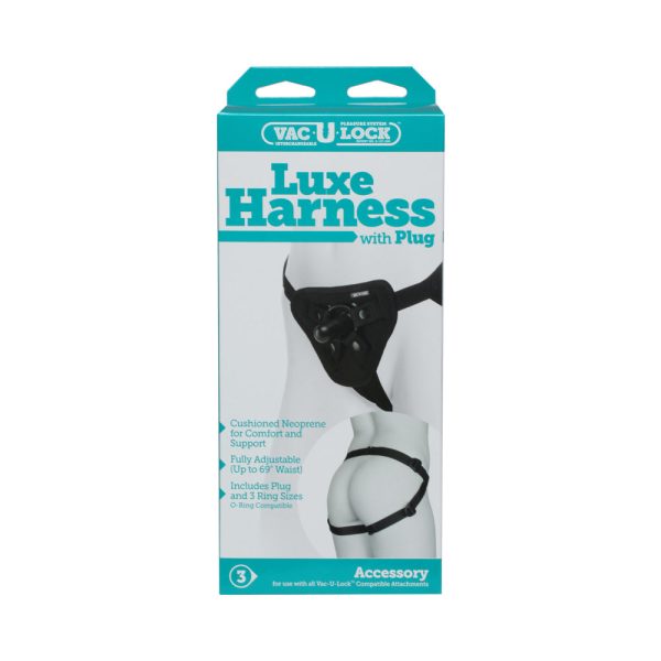 Vac-U-Lock Platinum - Luxe Harness - With Plug Black - Image 6