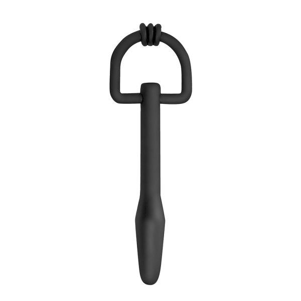 Master Series Cum-Thru D-Ring Silicone Plug Black - Image 2