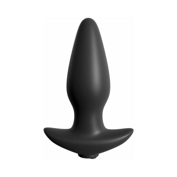 Anal Fantasy Collection Vibrating Remote Control Silicone Plug Black - Image 3