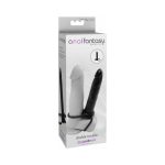 Anal Fantasy Collection Double Trouble 6 in. Dual-Entry Strap-On Dildo Black