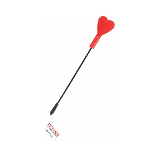 Fetish Fantasy Series Silicone Heart Crop Red - Image 4