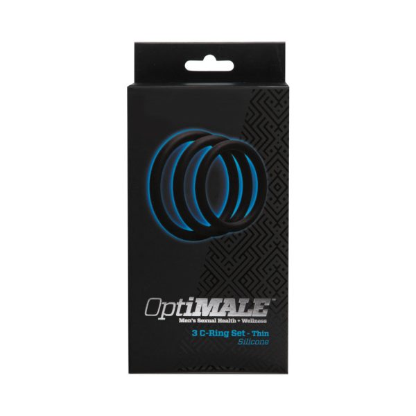 OptiMALE  3 C-Ring Set  Thin Black - Image 3