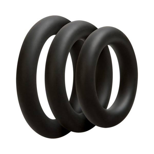 OptiMALE 3 C-Ring Set Thick Black - Image 2