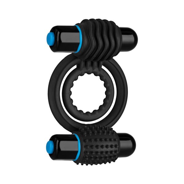 OptiMALE  Vibrating Double C-Ring Black - Image 2