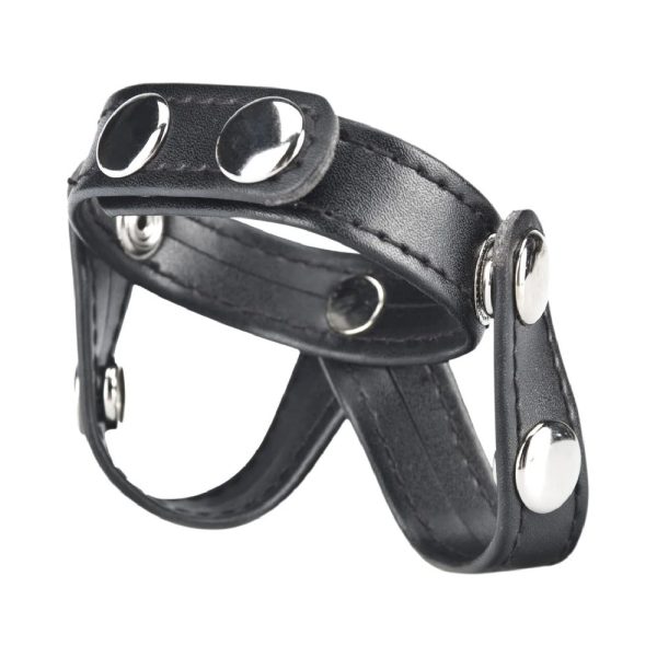Blue Line C&B Gear V-style Cock Ring with Ball Divider - Image 2