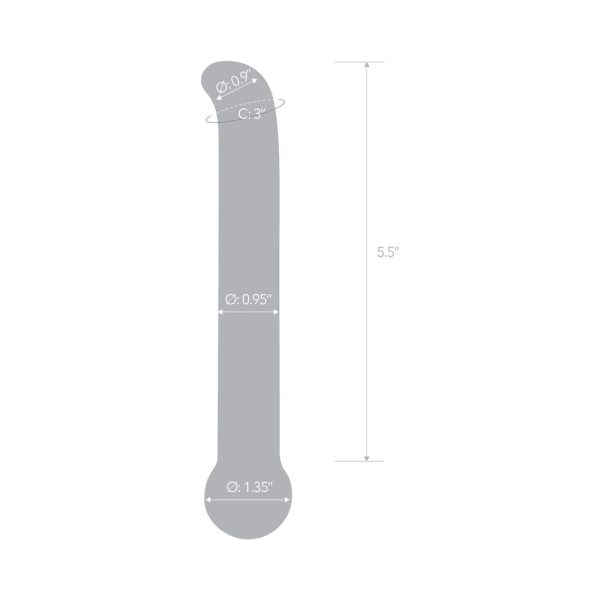 Glas 6.75 in. Purple G-Spot Tickler Glass Dildo - Image 7