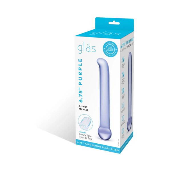 Glas 6.75 in. Purple G-Spot Tickler Glass Dildo - Image 8