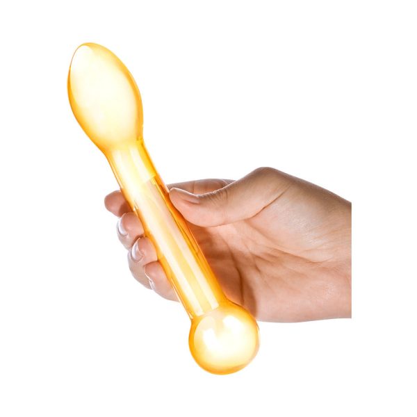 Glas 7 in. Honey Dripper Anal Slider Prostate Stimulating Glass Dildo - Image 4