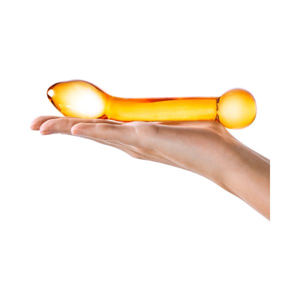 Glas 7 in. Honey Dripper Anal Slider Prostate Stimulating Glass Dildo - Image 5