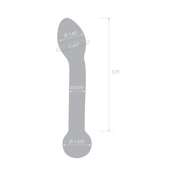 Glas 7 in. Honey Dripper Anal Slider Prostate Stimulating Glass Dildo - Image 7