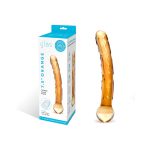 Glas 7.5 in. Orange Tickler Glass Dildo