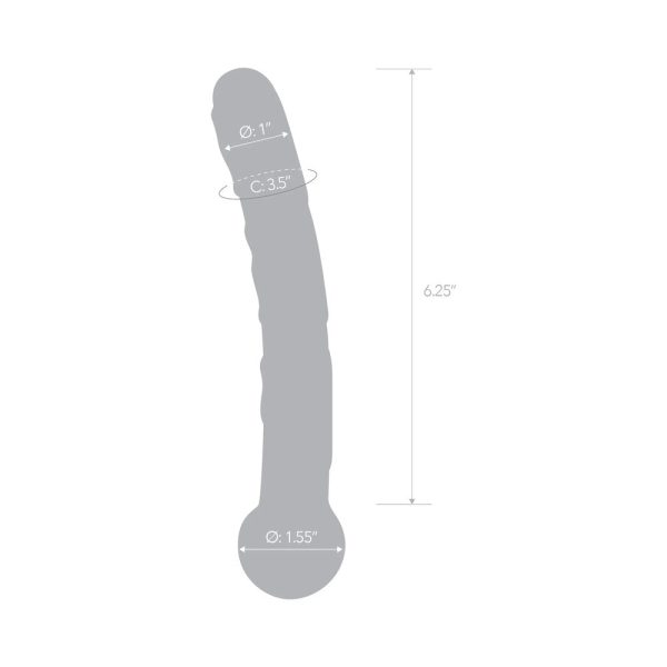 Glas 7.5 in. Orange Tickler Glass Dildo - Image 7