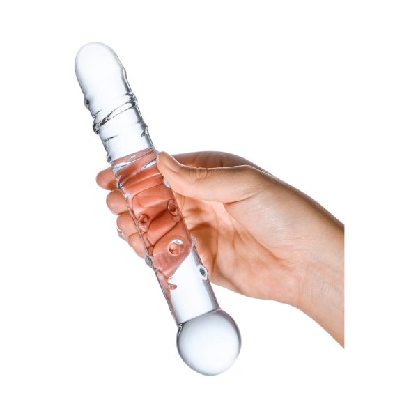 Glas 7 in. Callisto Clear Glass Dildo - Image 4