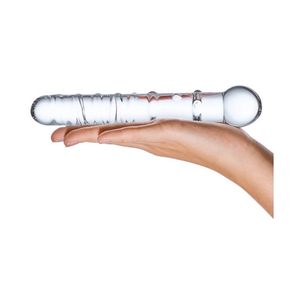 Glas 7 in. Callisto Clear Glass Dildo - Image 5