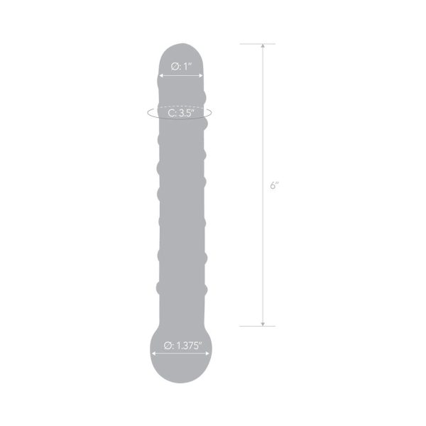 Glas 7 in. Callisto Clear Glass Dildo - Image 7