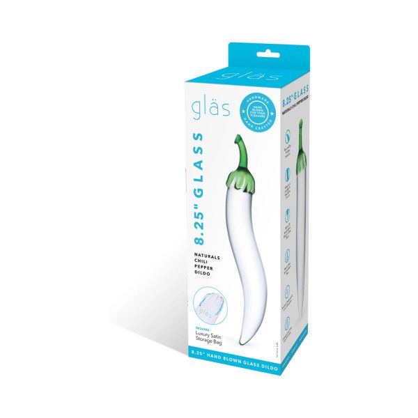 Glas 8.25 in. Glass Naturals Chili Pepper Dildo - Image 8
