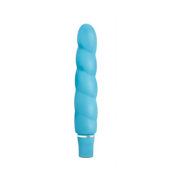 Luxe Anastasia Silicone Slimline Vibrator Aqua - Image 2