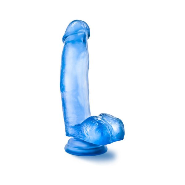 B Yours Sweet ''n Hard 1 Realistic 7 in. Dildo with Balls Blue - Image 3