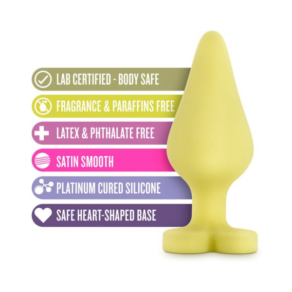 Play with Me Naughty Candy Hearts ''Spank Me'' Anal Plug Yellow - Image 6