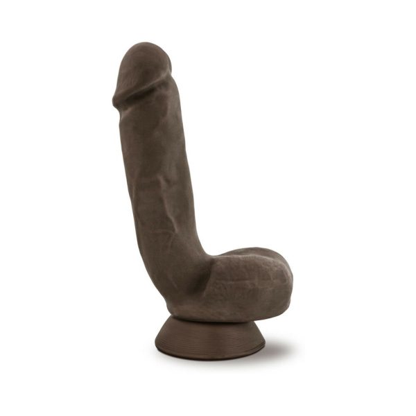 Au Naturel Jerome 8.5 in. Posable Dual Density Dildo with Balls Brown - Image 2