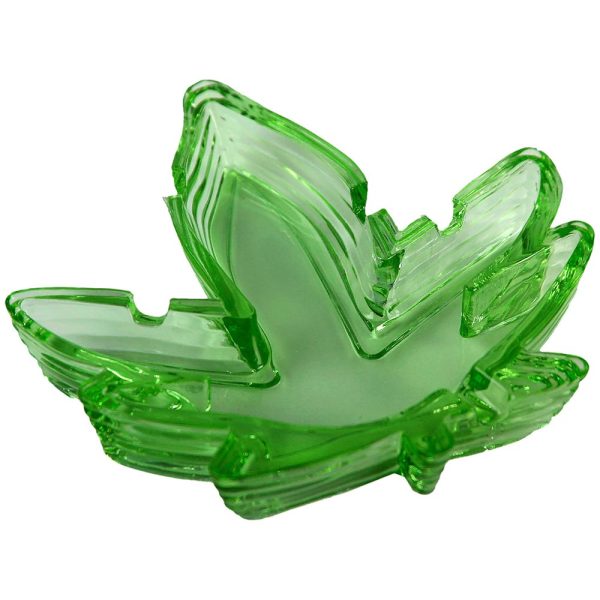 Pot Leaf Ashtray Assorted Color 4-Pack - Image 3