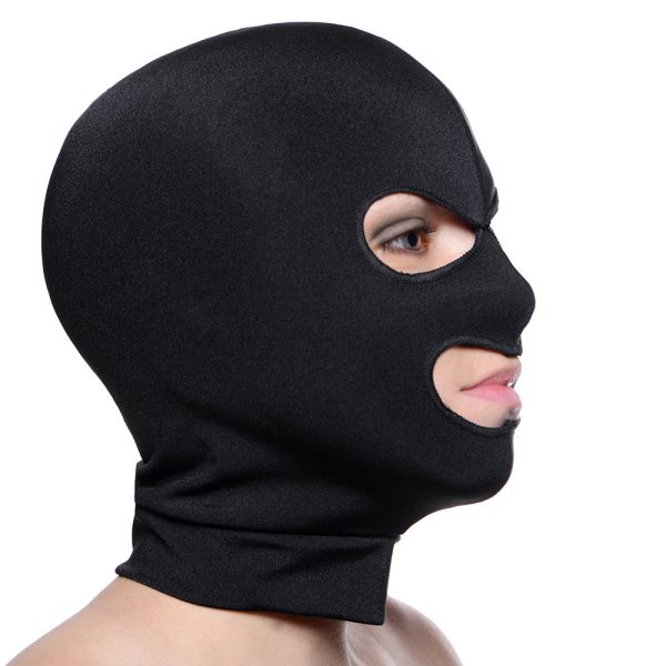 Master Series Facade Spandex Hood with Eye and Mouth Holes Black - Image 2