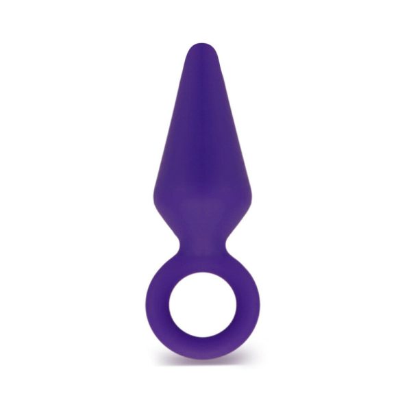 Luxe Candy Rimmer Medium Silicone Anal Plug Purple - Image 2