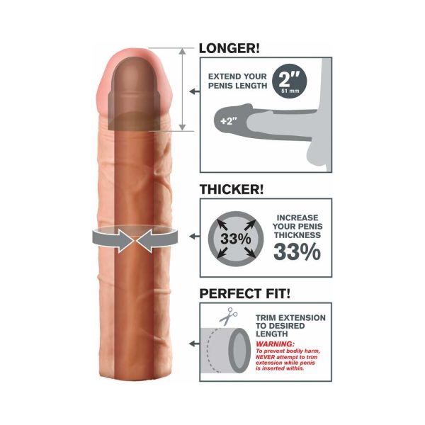 Fantasy X-tensions Perfect 2 in. Extension Beige - Image 4