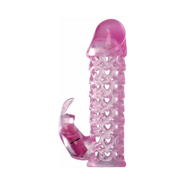 Fantasy X-tensions Vibrating Couples Cage 1 in. Extension Pink - Image 2