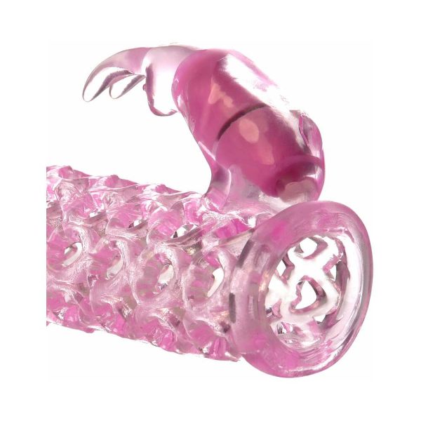 Fantasy X-tensions Vibrating Couples Cage 1 in. Extension Pink - Image 3