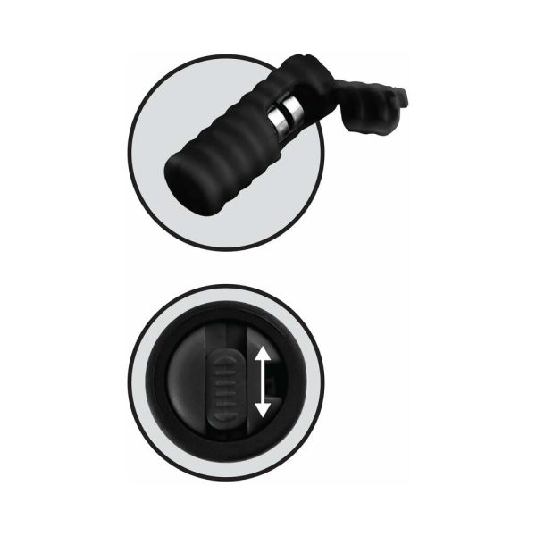 Fetish Fantasy Series Limited Edition Vibrating Silicone Nipple Lassos Black - Image 3