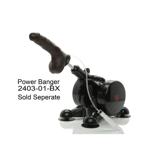 Bust It Squirting Realistic Cock Black w/1oz Nut Butter - Image 4