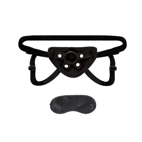 Lux Fetish Neoprene Strap-On Harness Black - Image 2