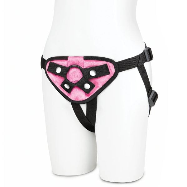 Lux Fetish Neoprene Strap-On Harness Pink - Image 4