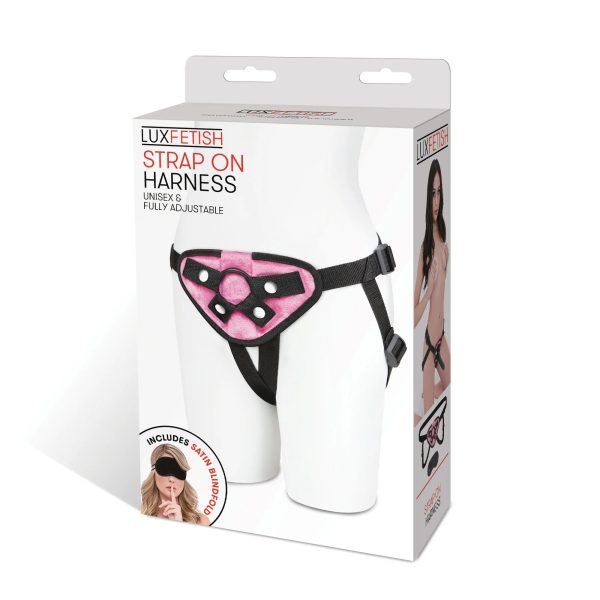 Lux Fetish Neoprene Strap-On Harness Pink - Image 8