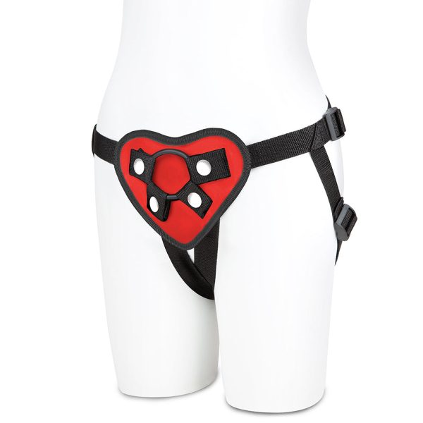 Lux Fetish Red Heart Strap-On Harness - Image 2
