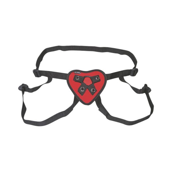 Lux Fetish Red Heart Strap-On Harness - Image 3