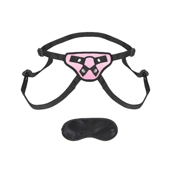Lux Fetish Pretty in Pink Strap-On Harness - Image 2