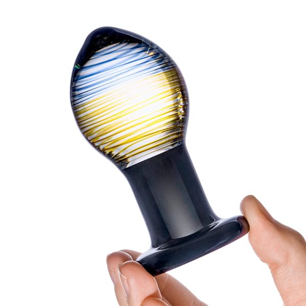 Glas 3.5 in. Galileo Glass Butt Plug - Image 4
