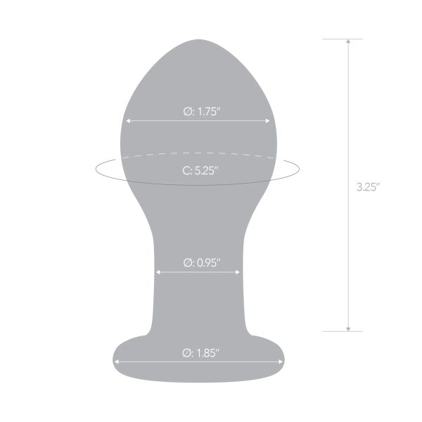 Glas 3.5 in. Galileo Glass Butt Plug - Image 7