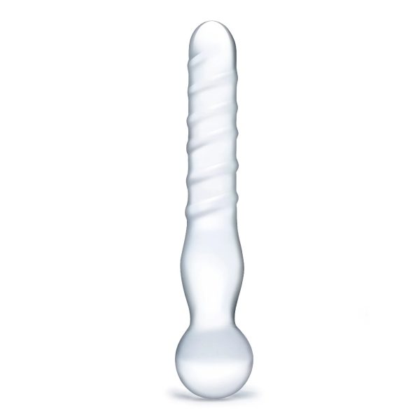 Glas 8 in. Joystick Clear Glass Dildo - Image 2