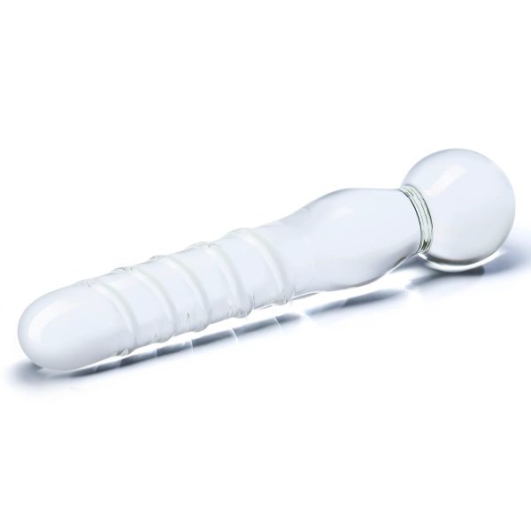 Glas 8 in. Joystick Clear Glass Dildo - Image 3