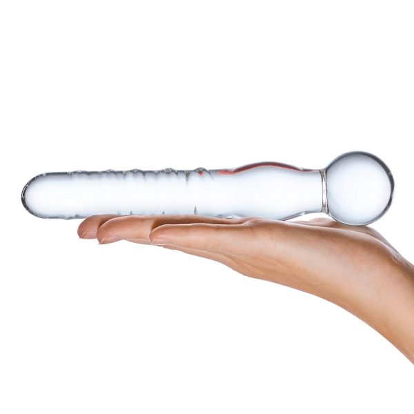 Glas 8 in. Joystick Clear Glass Dildo - Image 5