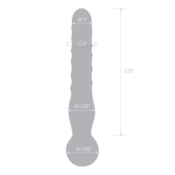 Glas 8 in. Joystick Clear Glass Dildo - Image 7