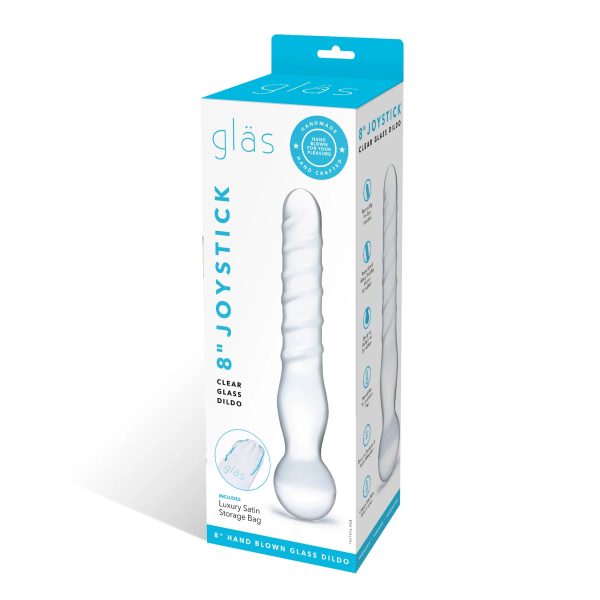 Glas 8 in. Joystick Clear Glass Dildo - Image 8